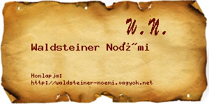 Waldsteiner Noémi névjegykártya