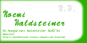 noemi waldsteiner business card